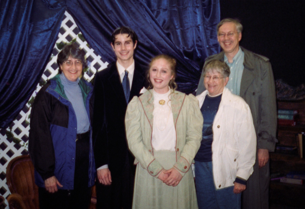 2004-04-02_R04_n14-Catherine,-Richard---Angie-pose-with-Conrad-and-fellow-Mount-Olivet-Players-cast-member-Importance-of-Being-Earnest.jpg