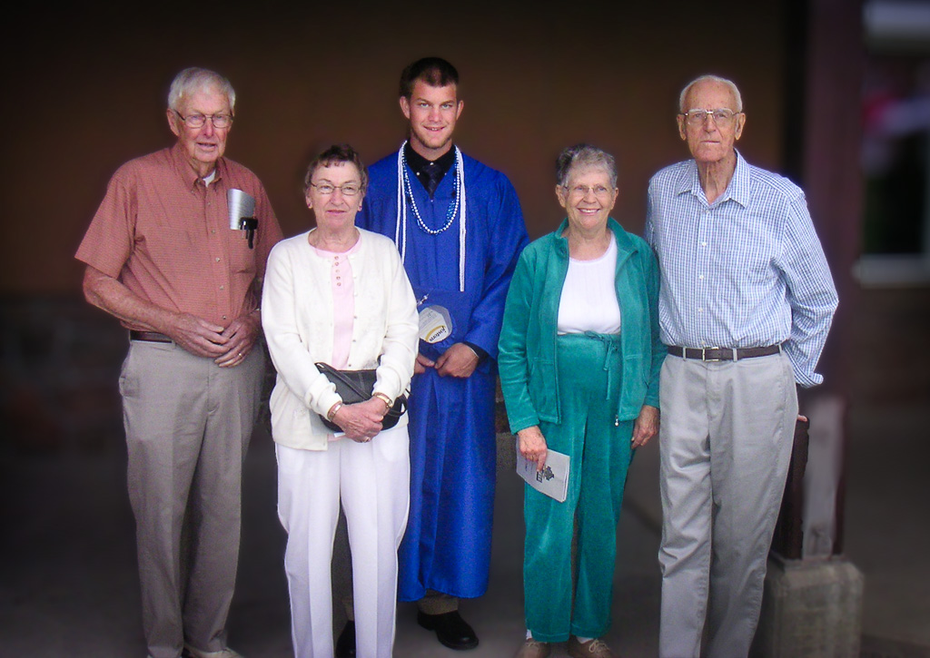 2007-06-09-LaSalle-High-School-Graduation,-Yakima-Zach-with-his-grandparents-Harry---Kathy-Scott-and-Angie---Dan-Zeutenhorst.jpg